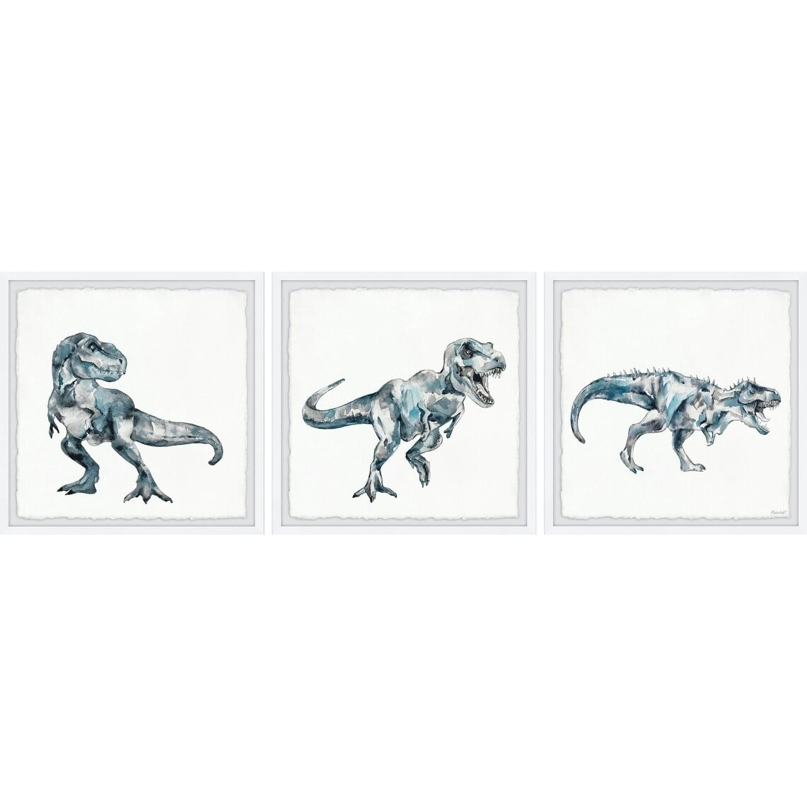 Marmont Hill Bite and Fight T-Rex Triptych
