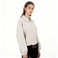 thumbnail image 4 of Yokua Women's Oversized Zip Up Fleece Hoodies Sweatshirts Long Sleeve Fall Jackets, 4 of 20