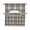 Black, variant on Buffalo Plaid Swag Curtains for Kitchen Deep Maroon Farmhouse Gingham Striped Valances for Windows Small Window Treatment Short Topper for Cafe Bedroom Bathroom Living Room Decor 56x36 Inch
