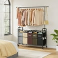 thumbnail image 7 of Laundry Sorter Cart with Hanging Rack, 5 Section Hamper 246L with Wheels and Removable Baskets for Dirty Clothes, 7 of 7