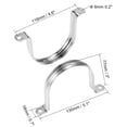 thumbnail image 2 of Abrazadera de Conduit en Forma de U M80 de Acero Inoxidable 2 Paquete, 2 of 5