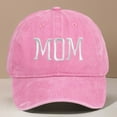 thumbnail image 2 of MIASHUI Women's Mother's Day Embroidered Print Baseball Cap for Retro Style, Washed Design for Vintage Look, Adjustable Fit for Gifts and Casual Wear Pink, 2 of 3