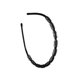 thumbnail image 1 of Qarigey Diadema Metal Ondulado Negro Unisex Flexible para Hombre Mujer Ojeras Accesorio para el cabello Círculo de linterna, 1 of 6