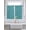 Blue, variant on Burnt Orange Spring Easter Living Room Curtains 2 Panel, Cute Bunny Botanical Cafe Window Treatment, Extra Long Farmhouse Bedroom Bathroom Kitchen Curtains Drapes 104"x72"