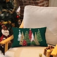 thumbnail image 2 of Christmas Pillow Covers 12x20 Inch Christmas Tree Decorative Green Throw Pillows Winter Christmas Decor for Home Couch TH-50B120, 2 of 6