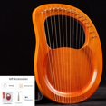 thumbnail image 4 of MesaSe Gifts Mahogany 19 String Harp Lyre With Tune Wrench Spare Strings 2 Random Picks, 4 of 9