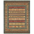 thumbnail image 1 of Unique Loom Fars Collection Tribal Modern Casual Area Rug, 8 x 10 Feet, Blue/Red, 1 of 5
