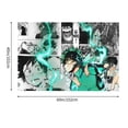 thumbnail image 3 of My Hero Academia Tapestry, Anime Wall Poster Art, Wall Tapestry For Bedroom Living Room Dorm Room, Wall Hanging For Festival Party Events Background Photography Backdrop, 60x40 Inch, 3 of 9