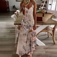 thumbnail image 1 of Drppepioner Robes Femmes Chic Mode Femmes Été Décontracté Uni Col en V Camis Sans Manches Longue Robe Multicolore 4(S), Grande Taille Liquidation, 1 of 5