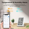 thumbnail image 4 of Temperature WiFi Smart Temperature Humidity Monitor With Sensor APP Remote Control Digital Temperature Humidity Sensor Real-time Monitoring Voice Control for Indoor Home Bedroom, 4 of 7