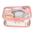 thumbnail image 2 of Bolsa de aseo transparente, bolsa de aseo transparente, bolsa de cosméticos impermeable de viaje, organizador de cosméticos portátil multifuncional, 2 of 14