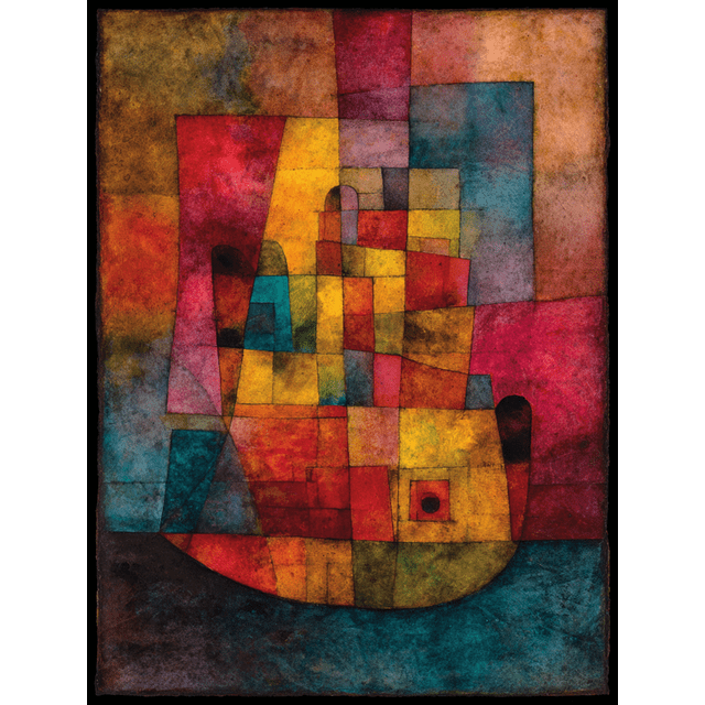 Qisvanset Geometric Bird Abstract Canvas Print 12x16 Inch Home Wall Decor