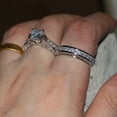 thumbnail image 2 of Bilqis 2-in-1 Womens Vintage Engagement Wedding Set, 2 of 6