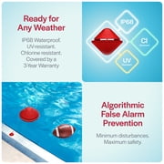 Bcone® Floating Pool Alarm by Lifebuoy® | ASTM F2208 Certified | Smart Alarm | Alexa Compatible | For Inground & Above-Ground Pools