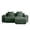 Green, variant on Streamlined Design Modular 2 Seat L Shape Sectional Boneless Sofa with French Edge Piping, No Assembly Required, 2-Seat Sofa Couch with Throw Pillows and 1 Movable Ottoman, Velvet Fabric Light Camel
