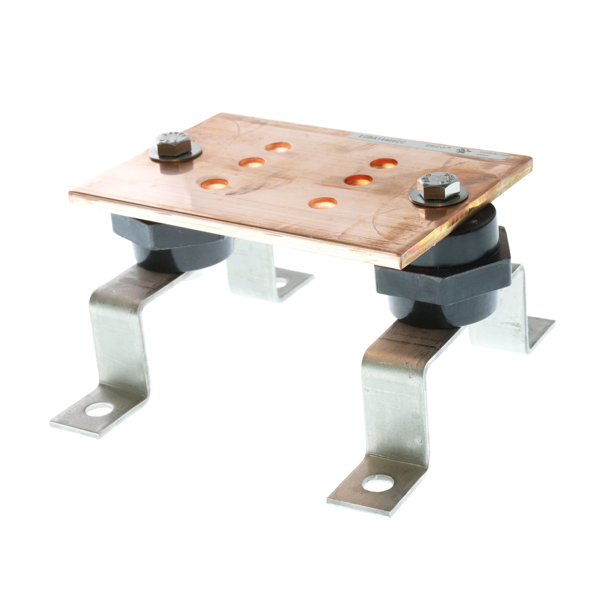 Caddy Erico EGBA14406CC nVent Copper Grounding Busbar w/ Bracket, 1/4