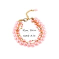thumbnail image 2 of Elegant Pearl Pet Necklace Shiny Rhinestone Feline Wedding Accessory Jewelry, 2 of 3