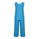thumbnail image 5 of Conjunto de pantalones y tops de camisa sin mangas con cuello redondo liso para mujer Wmkox8yi  bvn3738, 5 of 8