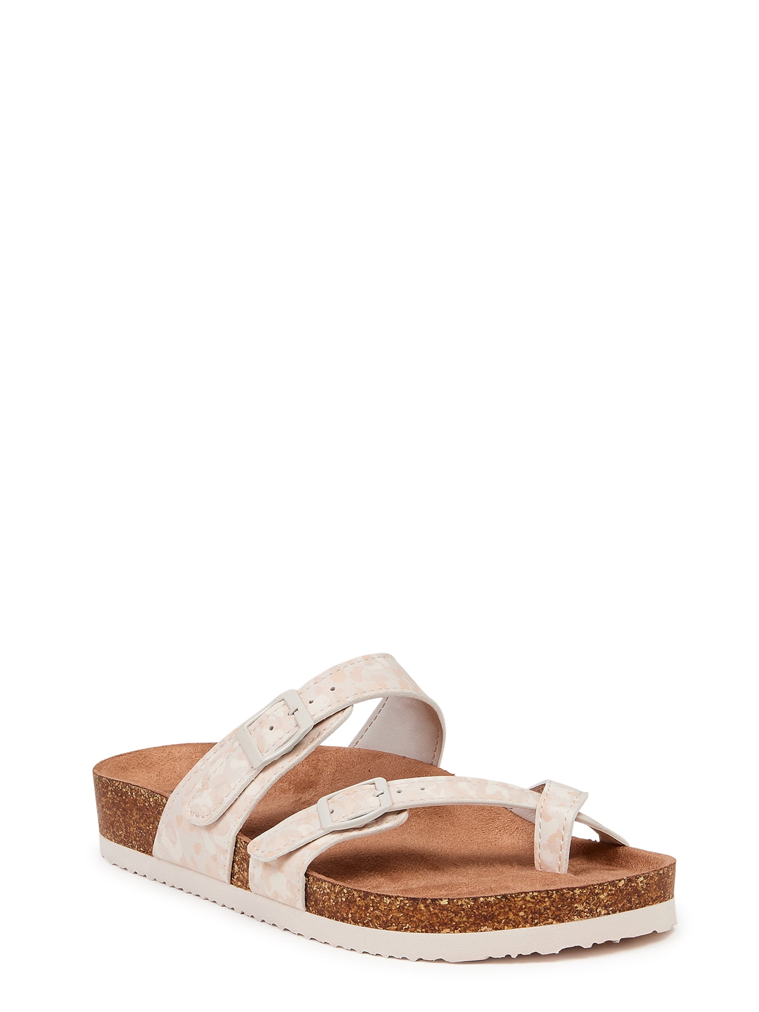 Time and Tru Women's Footbed Thong Sandals