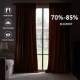 thumbnail image 4 of Jainmy Mustard Yellow Velvet Curtains 96 Inch Long for Living Room Bedroom Luxury Room Darkening Blackout Thermal Insulated Back Tab Drapes,52"x96", 2 Panels, 4 of 10