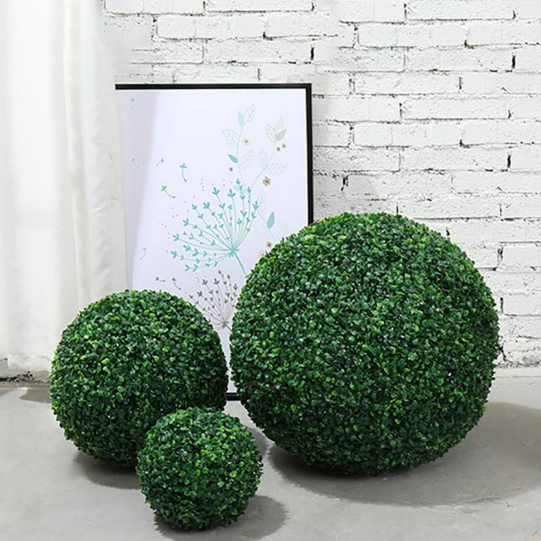 Pretty Comy Artificial Green Plant Decorative Balls, Indoor