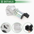 thumbnail image 4 of Unique Bargains Car Idle Air Control Valve for Ford Focus 1999-2004 Replace No.XS6U9F715AA IACV Idle Motor Idle Air Control Valve for Stable Engine Operation, 4 of 7