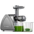 thumbnail image 1 of Máquina exprimidora, exprimidor de masticación lenta Aobosi, máquinas exprimidoras de prensado en frío con función inversa, motor silencioso, alto rendimiento de jugo con jarra de jugo y cepillo para, 1 of 5