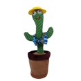 thumbnail image 3 of Juguetes Cactus Bailarín Kokkonco Recargable 120 canciones En Español Sombrero y Lindo Chal incluido, 3 of 8