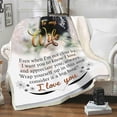 thumbnail image 4 of to My Wife Blanket, Best Gift for Your Life Partner with Quotes, Gift for Wife, Valentine's Day Gifts, Birthday Gift, for Wife, Supersoft and Cozy Blanket (60" X 80") (BK4142NC), 4 of 5