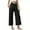 Black, variant on FAIWAD Capri Pants for Women Stretch Workout Casual Sweatpants with Pockets Plus Size Wide Leg Yoga Pants