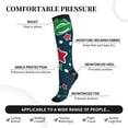 thumbnail image 2 of Rateoe Christmas Compression Socks for Women and Men 20-30mmHg-Circulation Support Socks Knee High Nurse Pregnant Running Medical and Travel Athletic, 2 of 7
