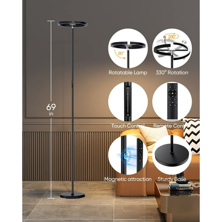 Uplighter floor 2024 lamp dimmable
