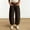 Coffee, variant on Women High Waist Big Patch Pocket Cropped Barrel Jeans Loose Ankle Length Denim Casual Streetwear Trousers Multiple Solid Shades White S