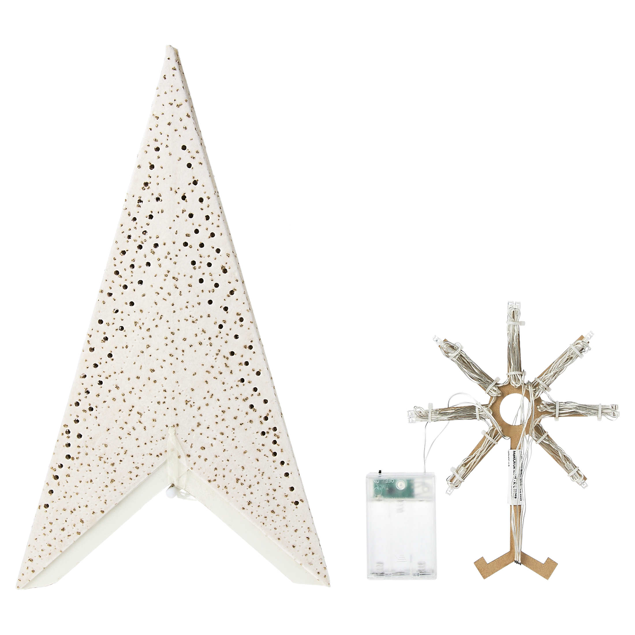 Paper Star Christmas Hanging Decoration, White, 29", by Holiday Time