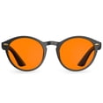 thumbnail image 1 of Gafas Bloomoak Retro Redondas Naranjas con Filtro de Luz Azul, 1 of 7