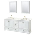 thumbnail image 5 of Wyndham Collection WCS202080DDEWQUS3MED Deborah 80" Free Standing Double Basin Vanity Set, 5 of 7