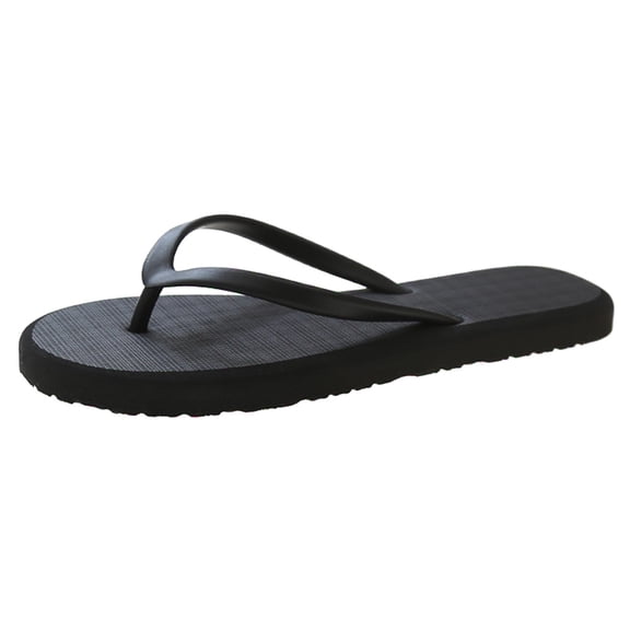 CHENge Women’s Classic Solid Color Flat Flip Flops, Simple Casual Thong Sandals, Lightweight Non-Slip Summer Beach Slippers in Multiple Colors