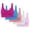 Pink, variant on Sports Bras for Women Plus Size Ultra-Comfort Wireless Seamless Racerback Bra Breathable Light Lift Tank Style 5-Pack Gray (2XL)