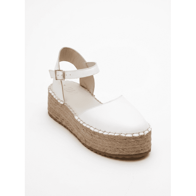Viba - Alpargatas de piel blancas blanco 26 CM