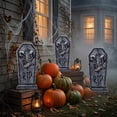 thumbnail image 4 of suore Halloween Outdoor Decor, Halloween RIP Graveyard Tombstones, Halloween Tombstones Outdoor Decorations for Graves Decorations with Metal Stakes for Cemetery Yard Lawn Party Decor, 4 of 6