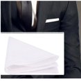 thumbnail image 4 of BonjourMrsMr Solid White Cotton Pocket Square 3-Pk Set, 4 of 10