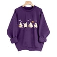 thumbnail image 4 of Certgust Usa Sweatshirt Women Under $10 Womens Pullover Funny B Print Long Sleeved O Neck Fashion Warm Autumn Winter Sweatshirt Tops, 4 of 8