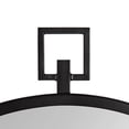 thumbnail image 3 of Kate and Laurel Tabb Round Framed Mirror, Black 24x28, 3 of 8