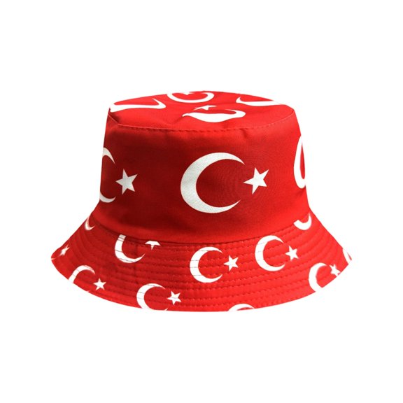 2026 New National Flag Bucket Hat, Unisex Breathable Sun Protection Hat, Packable Wide Brim Fisherman Cap for Soccer Fans Outdoor Hiking Travel