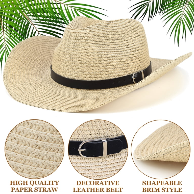 EINSKEY Unisex Shapeable Leather Cowboy Hat - UPF50+ Sun  display picture 3