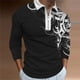 thumbnail image 2 of Playeras Básicas Para Hombre, Camiseta Informal De Otoño Con Estampado De Colores Y Cuello Vuelto, Camiseta De Manga Larga, 2 of 8