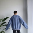 thumbnail image 5 of Men's Long Sleeve O Neck Sweatshirt Casual Oversize Pullover Top, 5 of 9