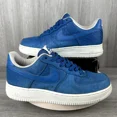 thumbnail image 1 of Ni&ke Mens Air Force 1 Low Star Blue Croc Fish Scales Sz 8 Sneakers Classic Koi, 1 of 6