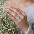 thumbnail image 5 of KDSJSXW Crystal Rings Engagement Zircons Women Wedding Rings Set Jewelry Rings for Woman Diamond Ladies Ring Set Diamond Rings Wedding Rings Crystal Rings(Pink,7), 5 of 6