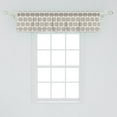 thumbnail image 2 of Ambesonne Damask Valance Pack of 2, Vintage Round Baroque, 54"X12", Taupe White, 2 of 2